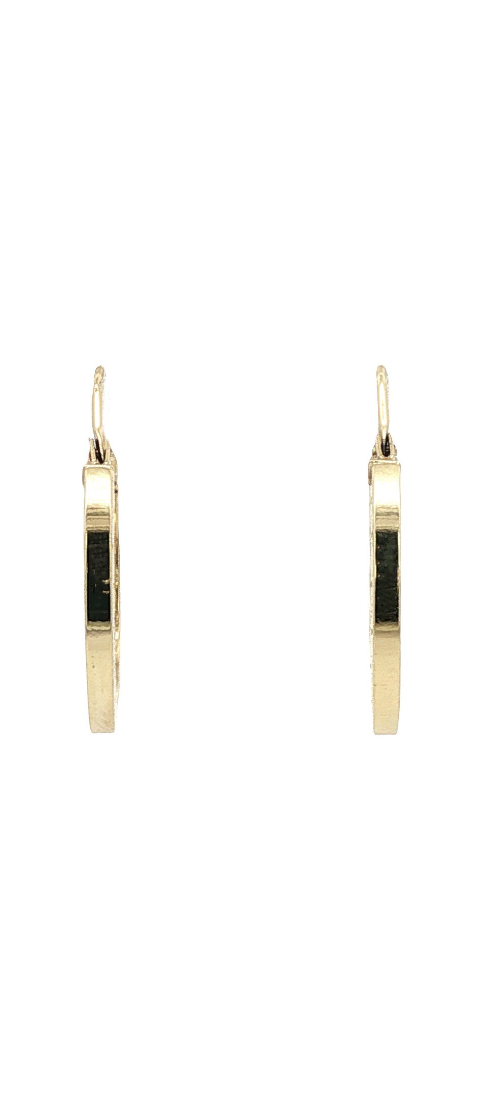 Vintage 14K Gold Fancy Hoop Earrings